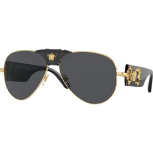 Occhiali da sole  Versace Ve2150q  cod. colore 100287 Uomo Pilot Oro