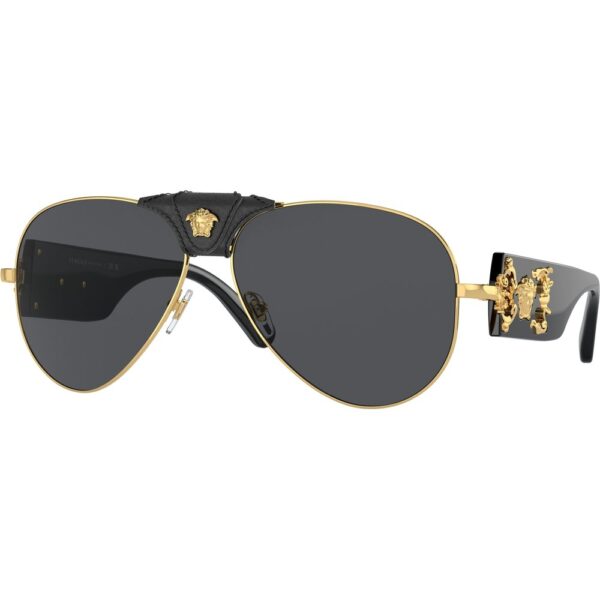 Occhiali da sole  Versace Ve2150q  cod. colore 100287 Uomo Pilot Oro