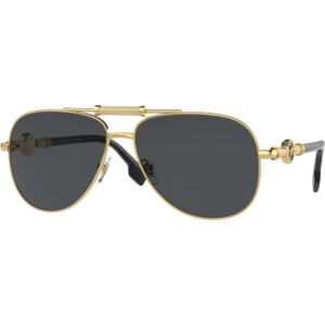 Occhiali da sole  Versace Ve2236  cod. colore 100287 Unisex Pilot Oro