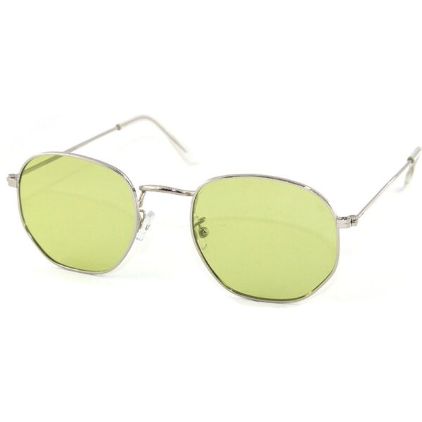 Occhiali da sole  Exit+ Ex352 cod. colore c.02 argento/verde polarizzato Unisex Geometrica Argento