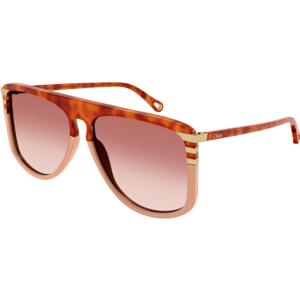 Occhiali da sole  Chloé Ch0104s cod. colore 006 Donna Squadrata Havana