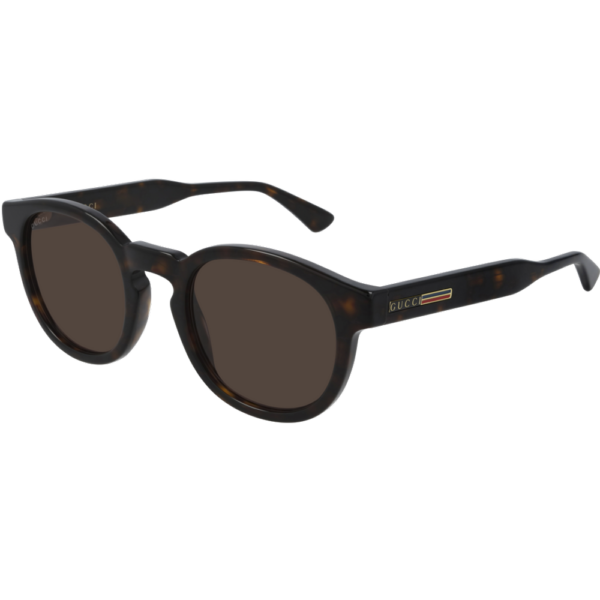 Occhiali da sole  Gucci Gg0825s cod. colore 002 Uomo Rotonda Havana