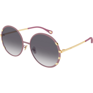 Occhiali da sole  Chloé Ch0144s cod. colore 004 Donna Rotonda Viola