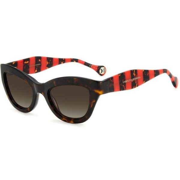 Occhiali da sole  Carolina herrera Her 0086/s cod. colore o63/ha Donna Cat eye Havana/rosso