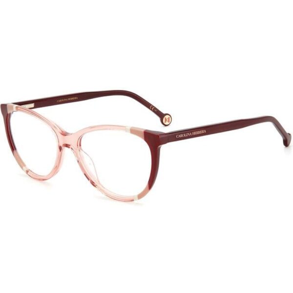 Occhiali vista  Carolina herrera Ch 0064 cod. colore c19 Donna Cat eye Borgogna/nude