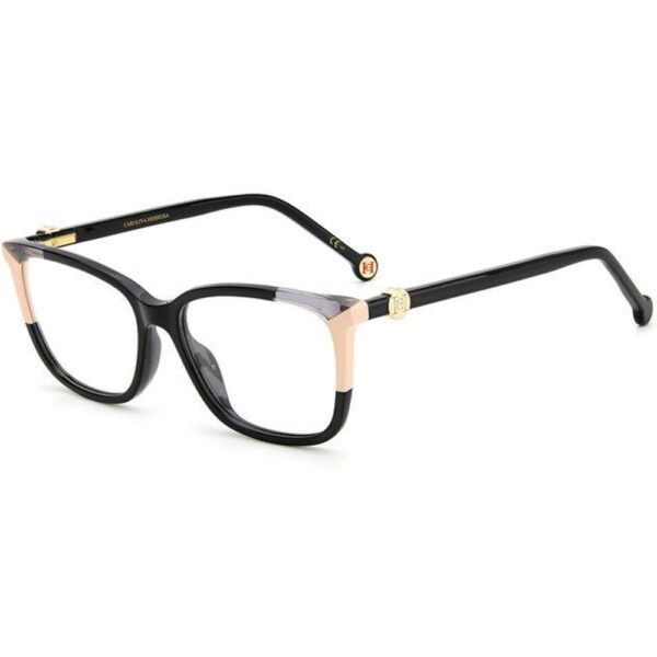 Occhiali vista  Carolina herrera Ch 0055 cod. colore kdx Donna Squadrata Nero/nude