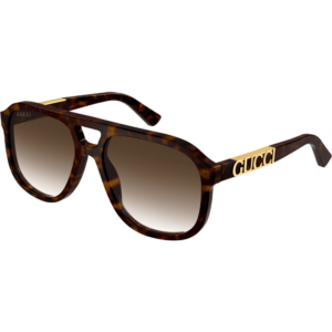 Occhiali da sole  Gucci Gg1188s cod. colore 003 Unisex Squadrata Havana