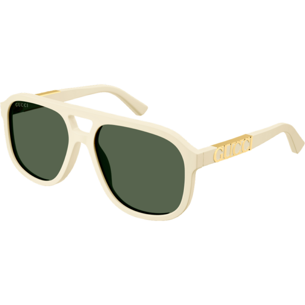 Occhiali da sole  Gucci Gg1188s cod. colore 005 Unisex Squadrata Avorio