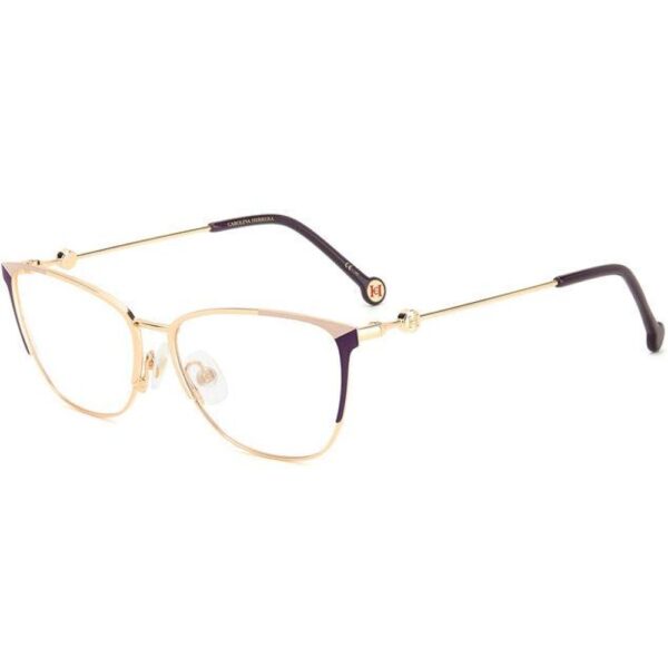 Occhiali vista  Carolina herrera Her 0116 cod. colore s9e Donna Cat eye Oro/viola