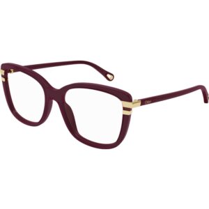 Occhiali vista  Chloé Ch0119o cod. colore 004 Donna Squadrata Bordeaux