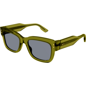 Occhiali da sole  Gucci Gg1217s cod. colore 004 Uomo Squadrata Verde