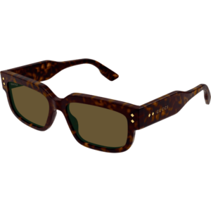 Occhiali da sole  Gucci Gg1218s cod. colore 002 Uomo Squadrata Havana