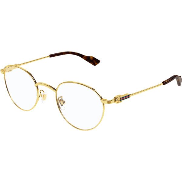 Occhiali vista  Gucci Gg1222o cod. colore 002 Uomo Rotonda Oro