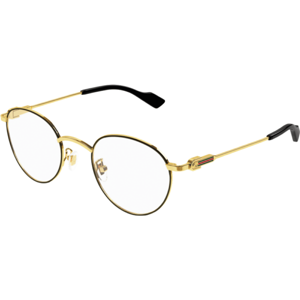 Occhiali vista  Gucci Gg1222o cod. colore 001 Uomo Rotonda Oro