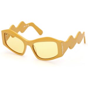 Occhiali da sole  Gcds Gd0023 cod. colore 39e Unisex Geometrica Giallo