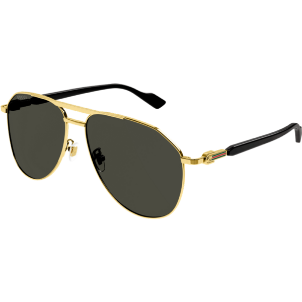 Occhiali da sole  Gucci Gg1220s cod. colore 001 Uomo Pilot Oro