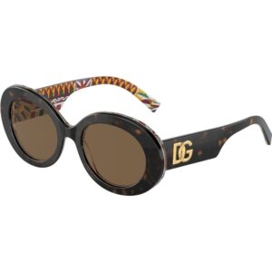 Occhiali da sole  Dolce & gabbana Dg4448  cod. colore 321773 Donna Rotonda Tartaruga