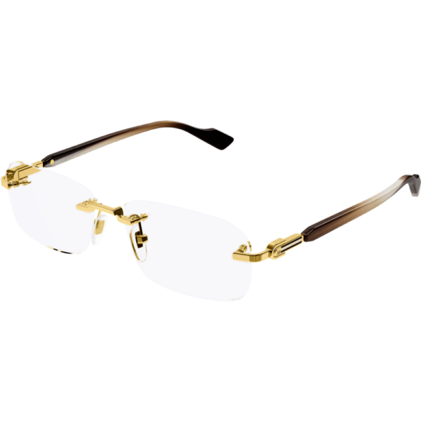 Occhiali vista  Gucci Gg1221o cod. colore 002 Uomo Squadrata Oro