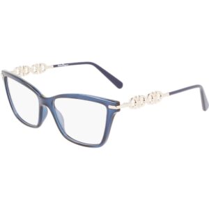 Occhiali vista  Ferragamo Sf2921 cod. colore 432 Donna Farfalla Trasparente blu