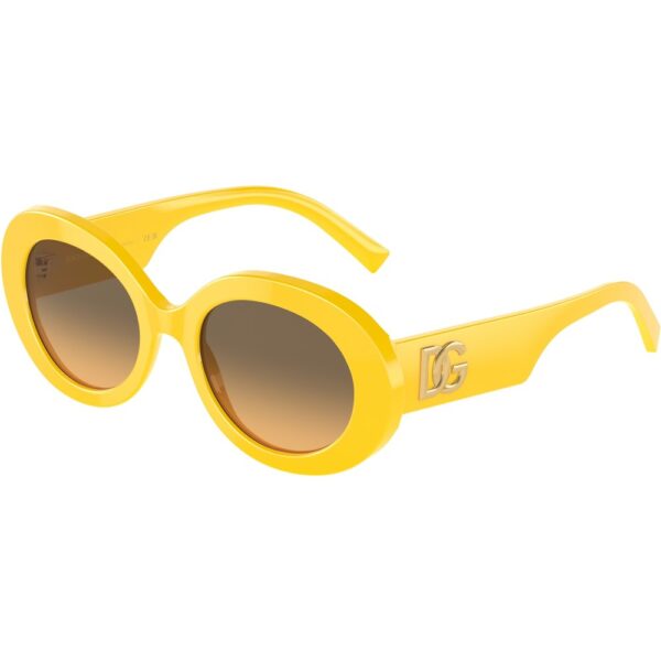 Occhiali da sole  Dolce & gabbana Dg4448  cod. colore 333411 Donna Rotonda Giallo