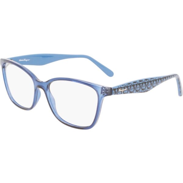 Occhiali vista  Ferragamo Sf2918 cod. colore 432 Donna Squadrata Trasparente blu