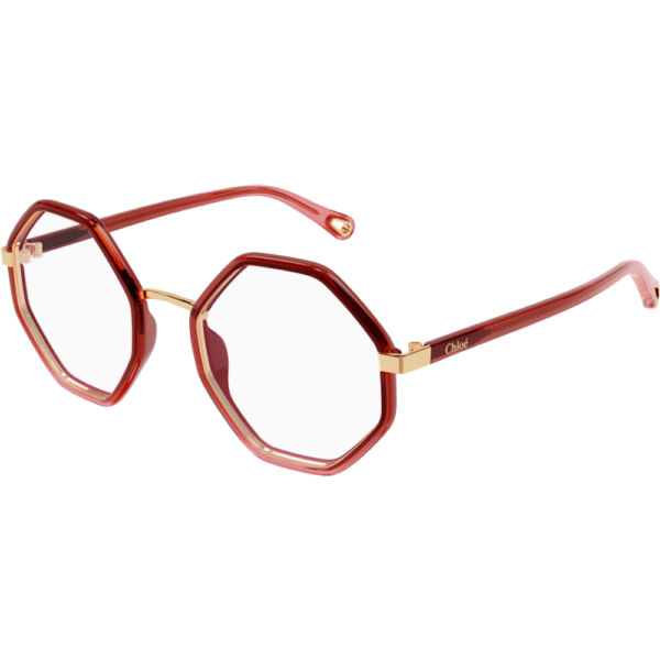 Occhiali vista  Chloé Ch0132o cod. colore 006 Donna Geometrica Rosso