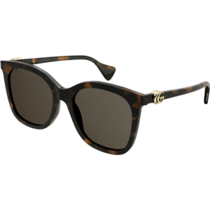 Occhiali da sole  Gucci Gg1071s cod. colore 002 Donna Cat eye Havana