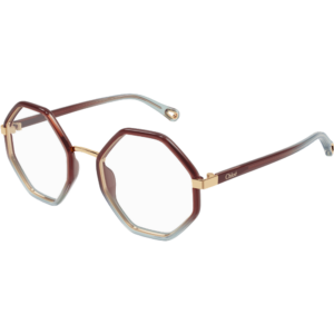 Occhiali vista  Chloé Ch0132o cod. colore 008 Donna Geometrica Marrone