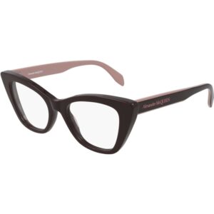 Occhiali vista  Alexander mcqueen Am0305o cod. colore 004 Donna Cat eye Bordeaux