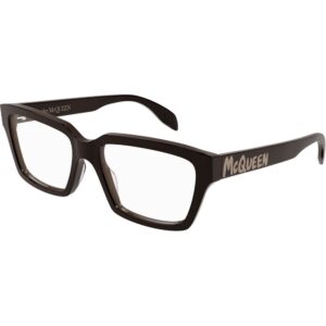 Occhiali vista  Alexander mcqueen Am0332o cod. colore 005 Uomo Geometrica Marrone