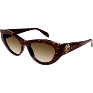 Occhiali da sole  Alexander mcqueen Am0377s cod. colore 002 Donna Cat eye Havana