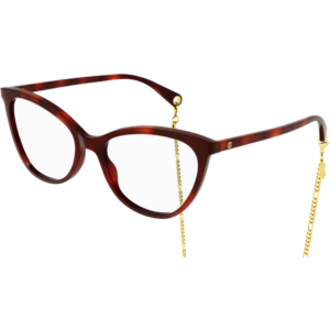 Occhiali vista  Gucci Gg1079o cod. colore 002 Donna Cat eye Havana