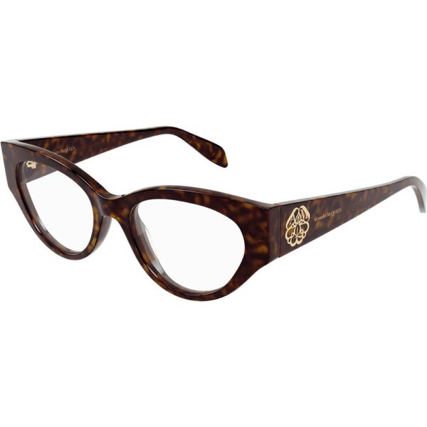 Occhiali vista  Alexander mcqueen Am0380o cod. colore 002 Donna Cat eye Havana