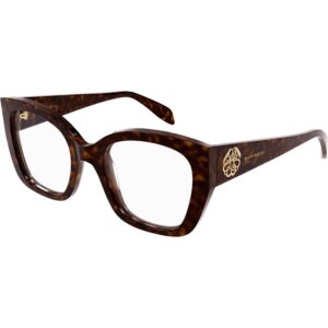 Occhiali vista  Alexander mcqueen Am0379o cod. colore 002 Donna Cat eye Havana