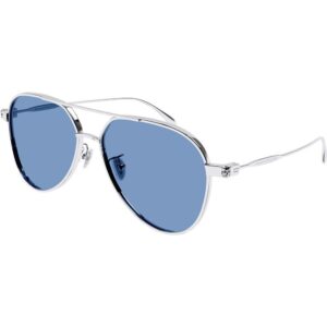 Occhiali da sole  Alexander mcqueen Am0373s cod. colore 003 Unisex Pilot Argento