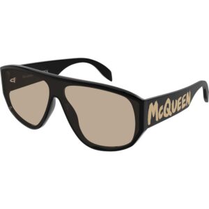 Occhiali da sole  Alexander mcqueen Am0386s cod. colore 002 Uomo Maschera Nero