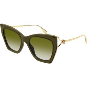 Occhiali da sole  Alexander mcqueen Am0375s cod. colore 004 Donna Cat eye Verde