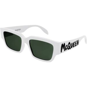 Occhiali da sole  Alexander mcqueen Am0329s cod. colore 003 Uomo Squadrata Bianco