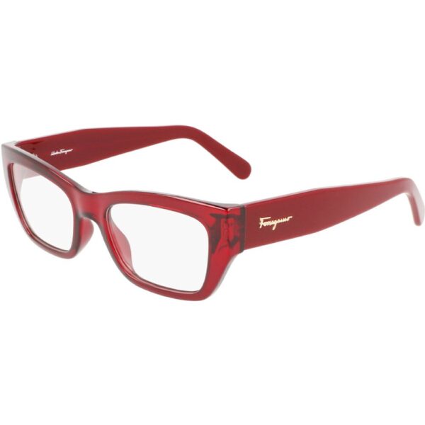 Occhiali vista  Ferragamo Sf2922 cod. colore 613 Donna Squadrata Trasparente rosso