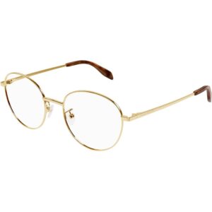 Occhiali vista  Alexander mcqueen Am0414o cod. colore 002 Unisex Panthos Oro