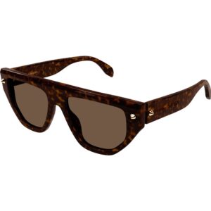 Occhiali da sole  Alexander mcqueen Am0408s cod. colore 002 Unisex Geometrica Havana