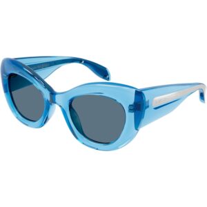 Occhiali da sole  Alexander mcqueen Am0403s cod. colore 004 Donna Cat eye Azzurro