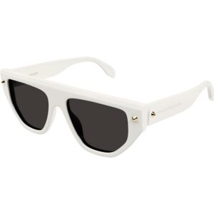 Occhiali da sole  Alexander mcqueen Am0408s cod. colore 003 Unisex Geometrica Bianco