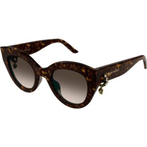 Occhiali da sole  Alexander mcqueen Am0417s cod. colore 002 Donna Cat eye Havana