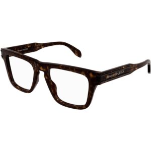 Occhiali vista  Alexander mcqueen Am0400o cod. colore 002 Uomo Geometrica Havana