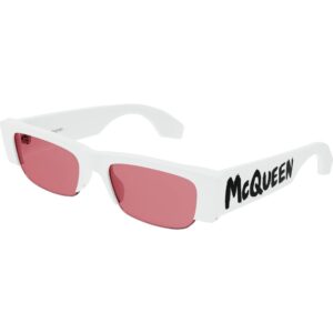 Occhiali da sole  Alexander mcqueen Am0404s cod. colore 005 Donna Squadrata Bianco