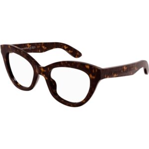 Occhiali vista  Alexander mcqueen Am0395o cod. colore 002 Donna Cat eye Havana