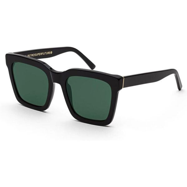 Occhiali da sole  Retrosuperfuture Bzg aalto cod. colore black green Unisex Squadrata Nero