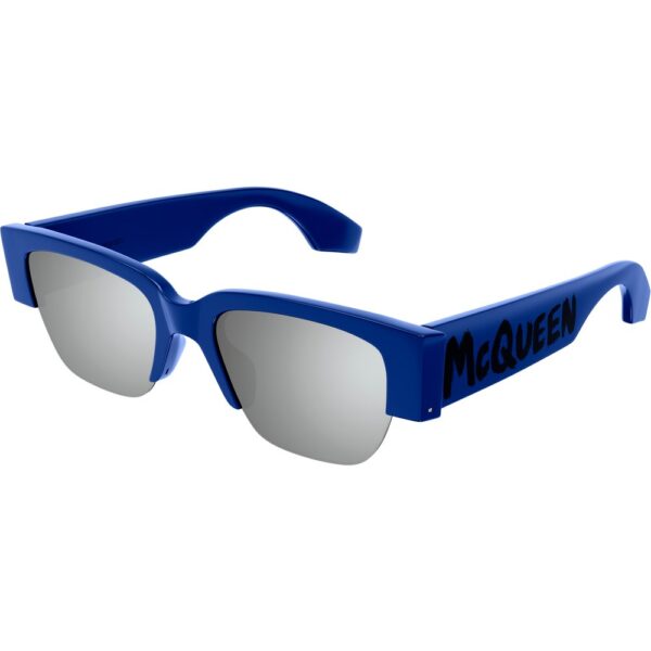 Occhiali da sole  Alexander mcqueen Am0405s cod. colore 003 Unisex Squadrata Blu