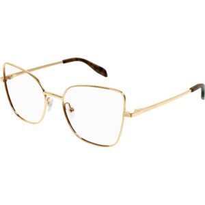 Occhiali vista  Alexander mcqueen Am0416o cod. colore 001 Donna Cat eye Oro